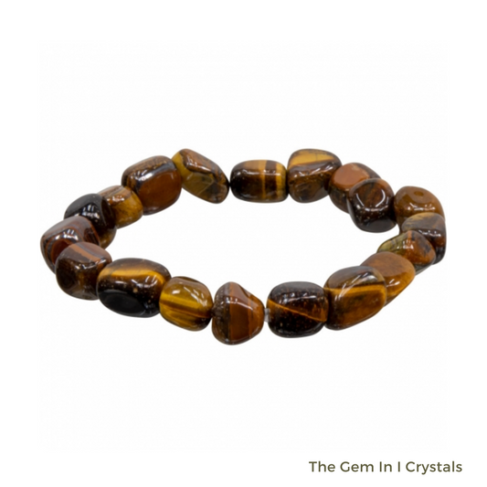 Tigers Eye Tumbled Stone Bracelet