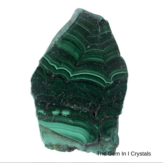 Malachite polished slice